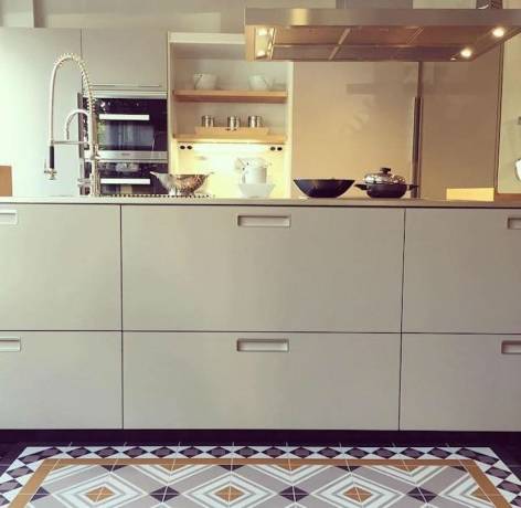 alfombra mosaico azulejo cocina