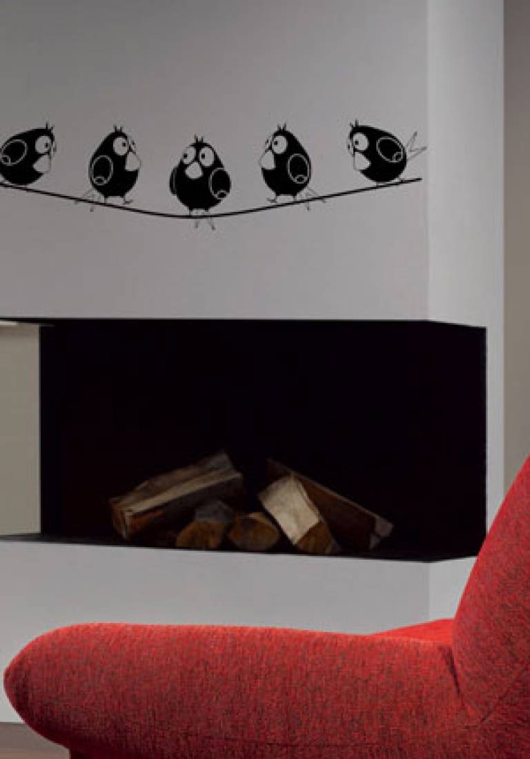 vinilos decorativos de pared para chimenea