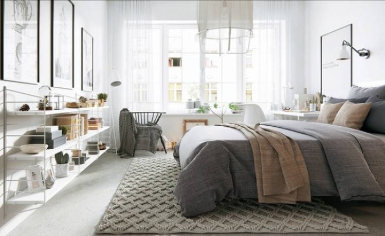 Diez ideas para decorar tu dormitorio con un relleno nórdico