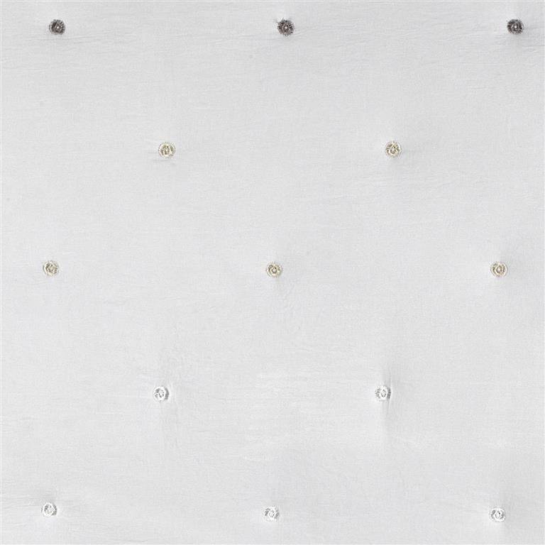 CONJUNTO COLCHA BORDADA TOPITOS Y FUNDAS DE COJÍN (blanco, Cama 180:280x270)