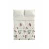 JUEGO FUNDA NÓRDICA ESTAMPADO HOJAS (granate, Cama 105:190x220)