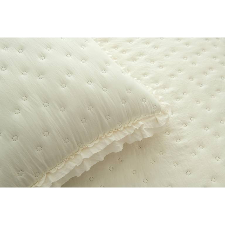 CONJUNTO COLCHA TOPITOS TACTO SUAVE Y FUNDAS DE COJIN (natural, Cama 090:180x270)