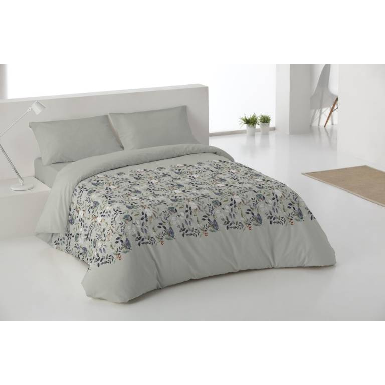 JUEGO FUNDA NÓRDICA ESTAMPADO FLORES (beige, Cama 135:220x220)