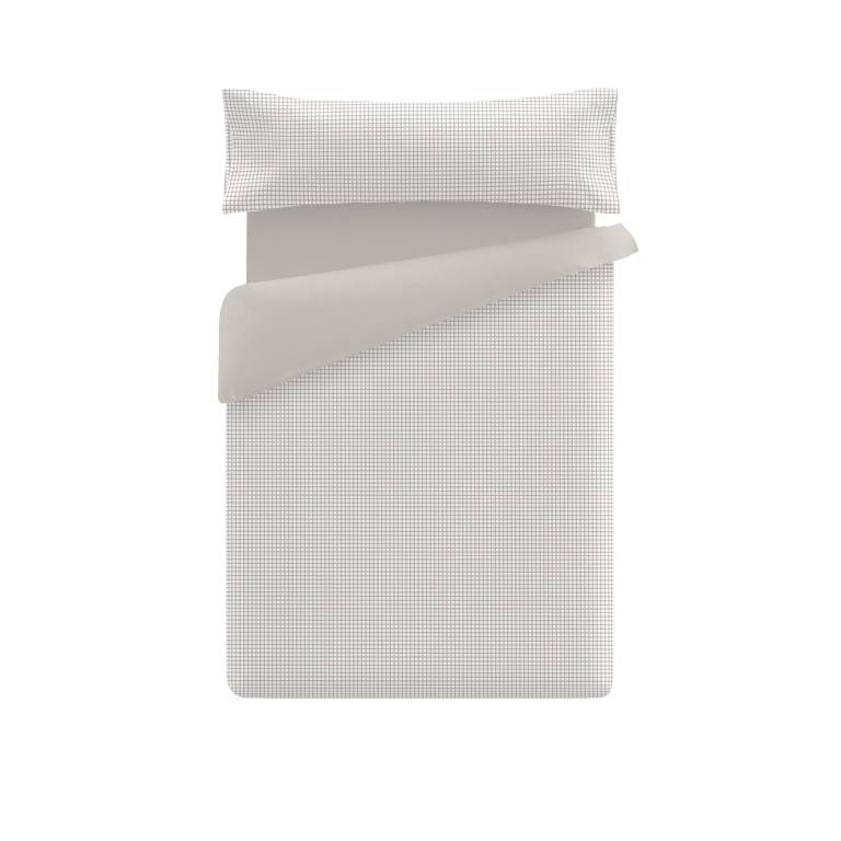 JUEGO FUNDA NÓRDICA ESTAMPADO VICHY (beige, Cama 180:260x270)