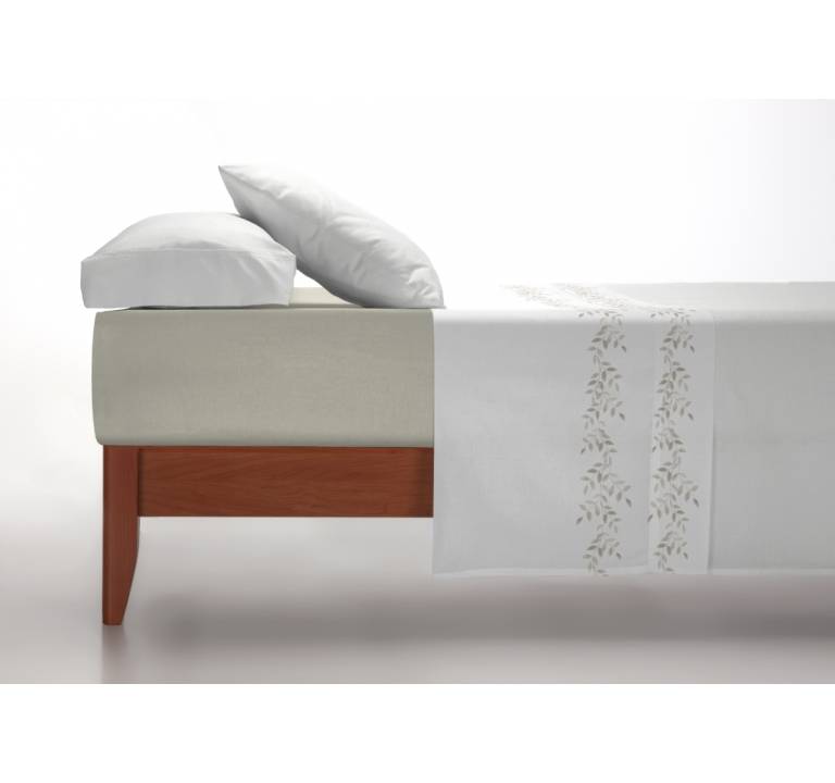 JUEGO SÁBANAS 3 PIEZAS 100% ALGODÓN CON CENEFA ESTAMPADA