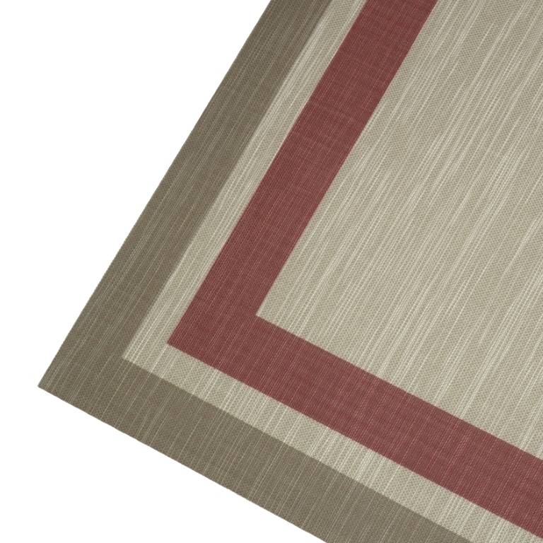 ALFOMBRA VINILO CENEFA RAYAS (vino, 70x140)