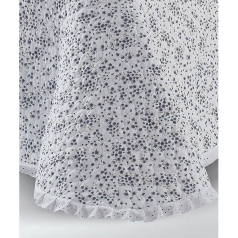 CONJUNTO COLCHA BOUTI Y FUNDAS DE COJÍN (azul, Cama 150:250x270)