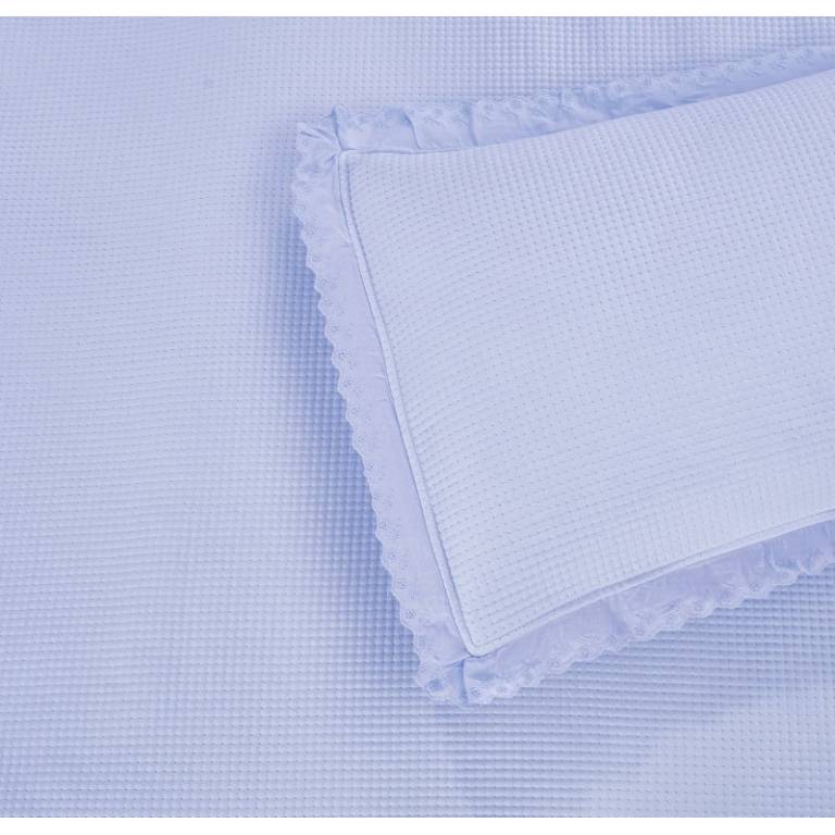 CONJUNTO COLCHA Y FUNDAS DE COJÍN (azul, Cama 180:280x270)