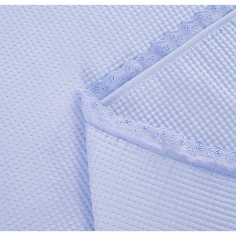 CONJUNTO COLCHA Y FUNDAS DE COJÍN (azul, Cama 180:280x270)