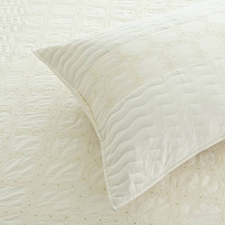 CONJUNTO COLCHA Y FUNDAS DE COJÍN (natural, Cama 135:235x270)