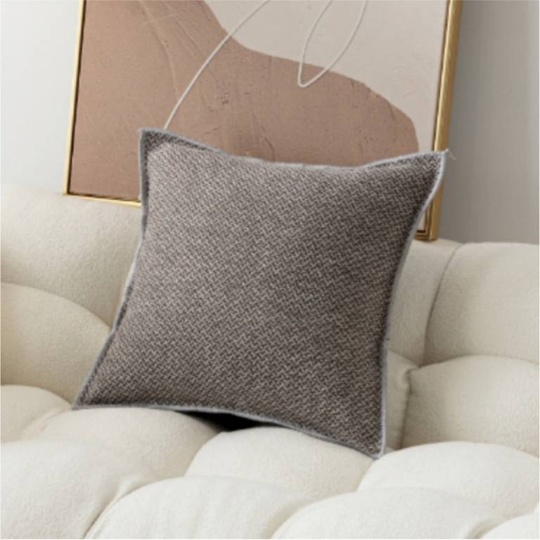 FUNDA DE COJÍN TWEED (topo, 45x45)