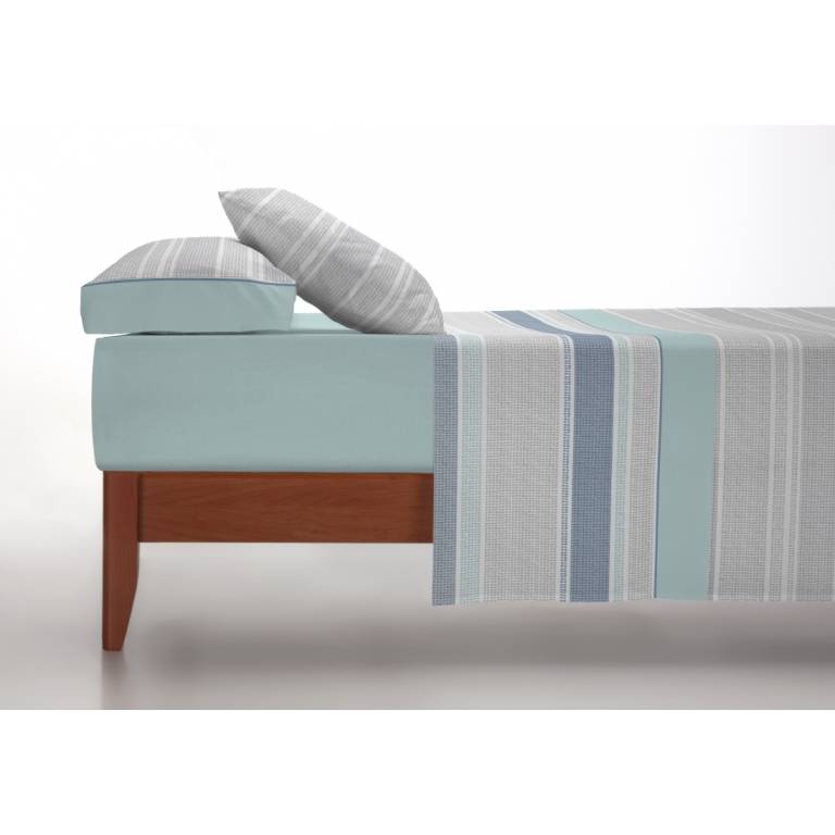 JUEGO SÁBANAS 3 PIEZAS turquesa