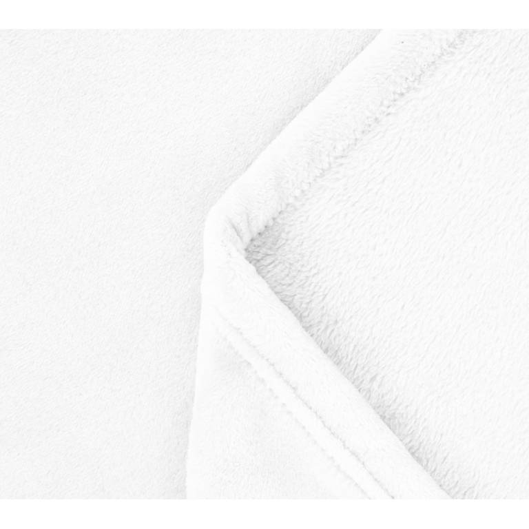 MANTA DE CAMA TACTO SEDA SÚPER SUAVE (blanco, Cama 135:220x240)