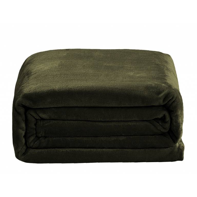 MANTA DE CAMA TACTO SEDA SÚPER SUAVE (verde, Cama 150:240x240)