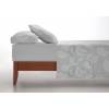 JUEGO SÁBANAS CORALINA ESTAMPADO HOJAS (gris, Cama 135:220x260)
