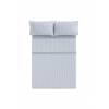 JUEGO SÁBANAS CORALINA ESTAMPADO RAYAS (azul, Cama 135:220x260)