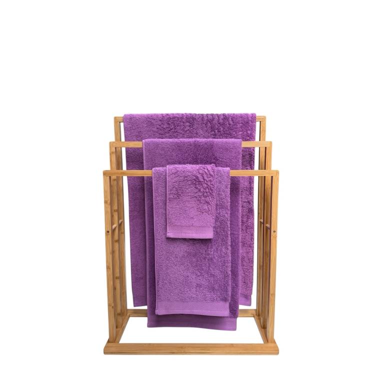 TOALLA RIZO BASIC (morado, 50x100)