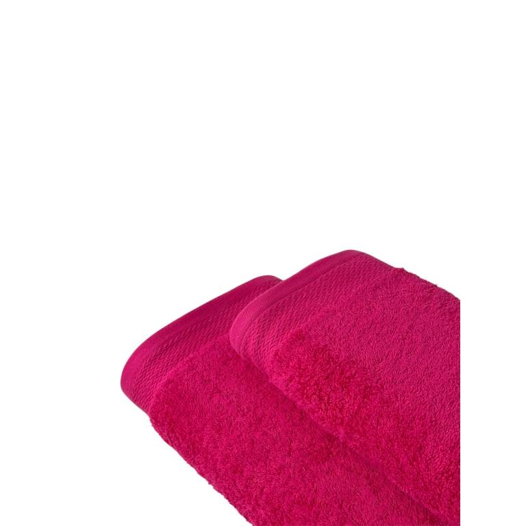 TOALLA RIZO BASIC (fucsia, 50x100)