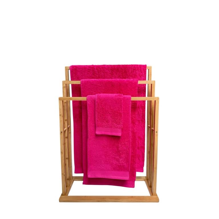 TOALLA RIZO BASIC (fucsia, 50x100)