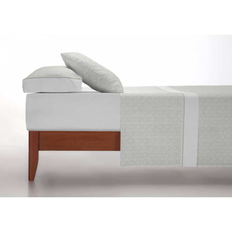 JUEGO SÁBANAS 3 PIEZAS ESTAMPADO GEOMÉTRICO beige