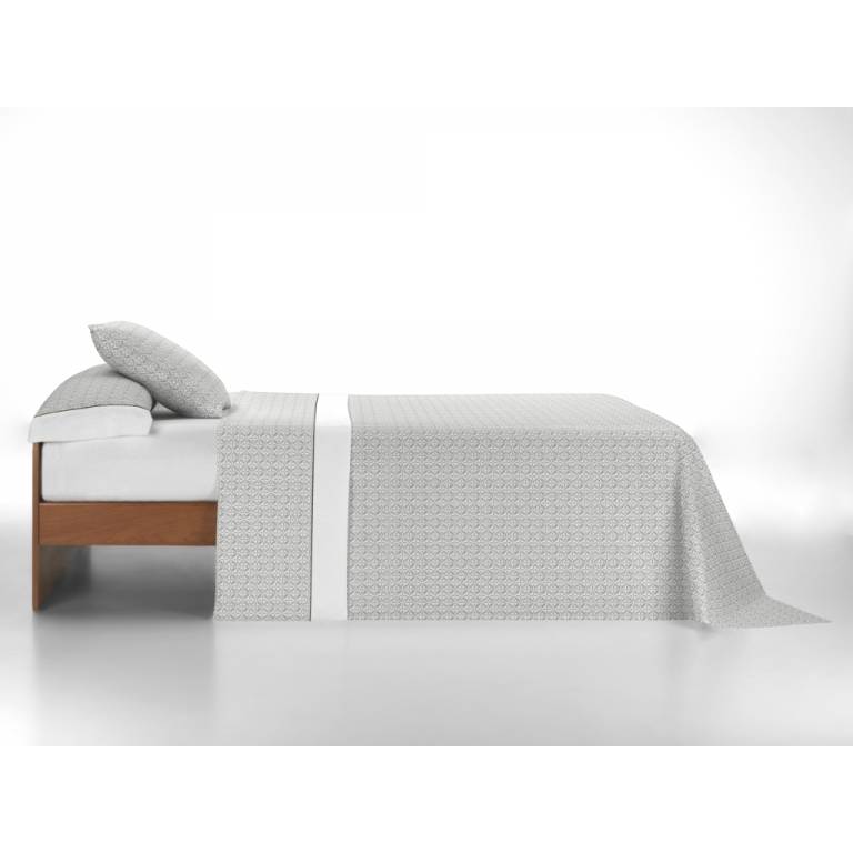 JUEGO SÁBANAS 3 PIEZAS ESTAMPADO GEOMÉTRICO (botella, Cama 90:160x270)