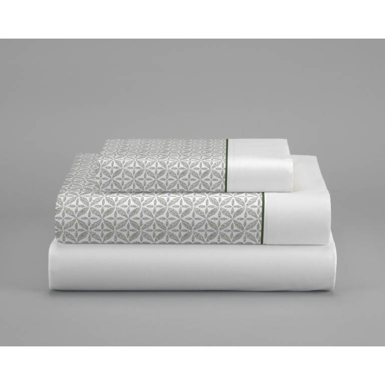 JUEGO SÁBANAS 3 PIEZAS ESTAMPADO GEOMÉTRICO (botella, Cama 90:160x270)