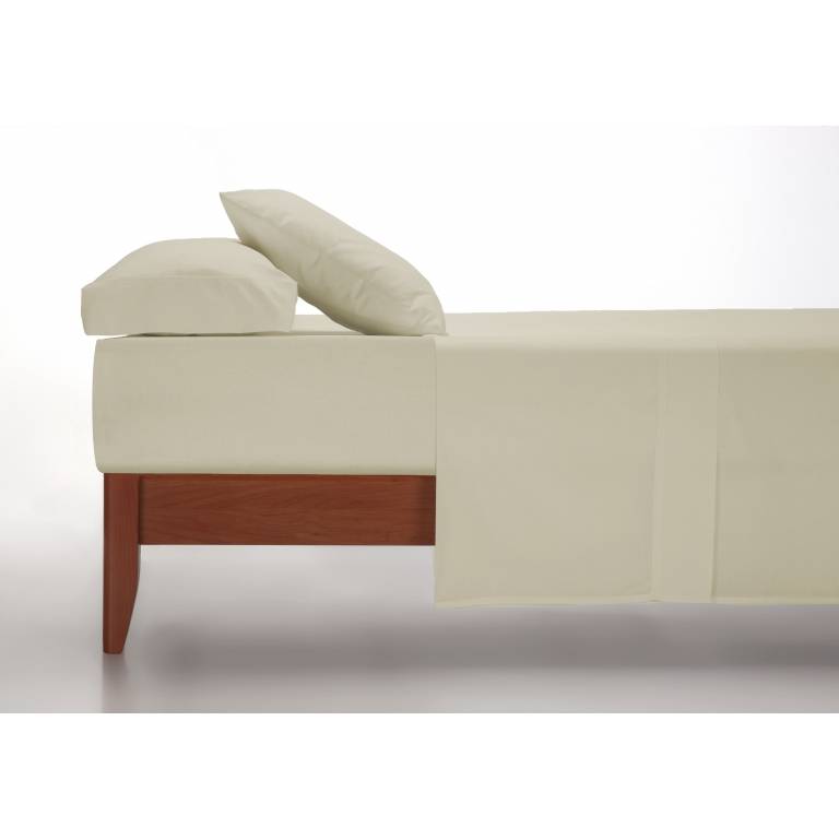 SÁBANA ENCIMERA 100% ALGODÓN (beige, Cama 90:160x270)