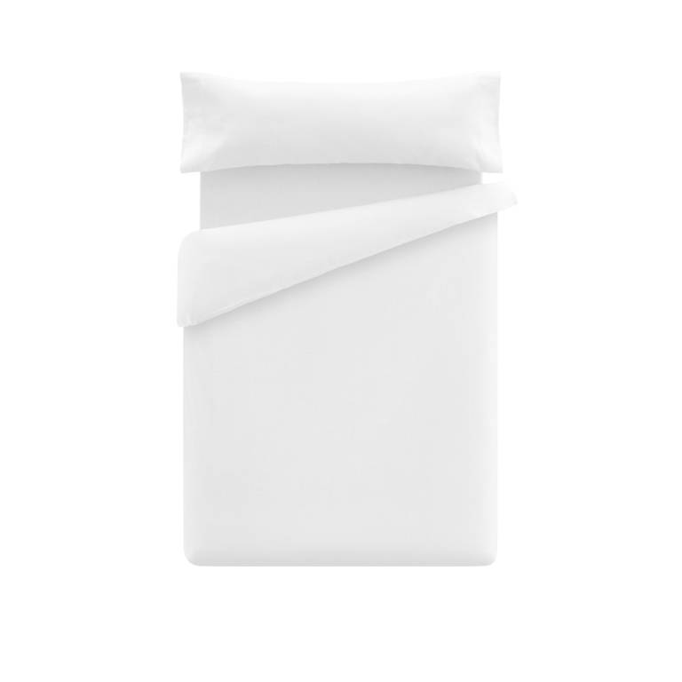 FUNDA NÓRDICA LISA (blanco, Cama 180:260x220)
