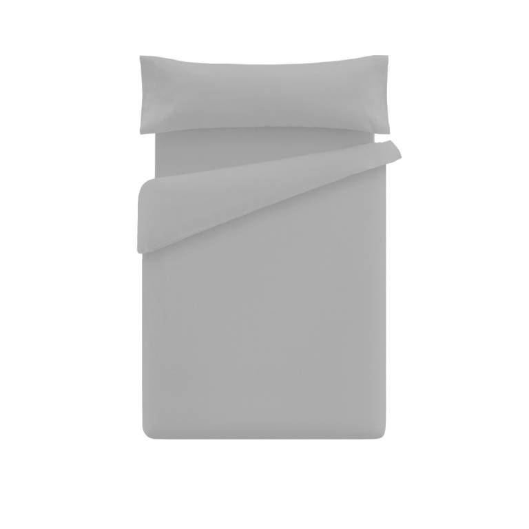 FUNDA NÓRDICA LISA (gris, Cama 180:260x220)