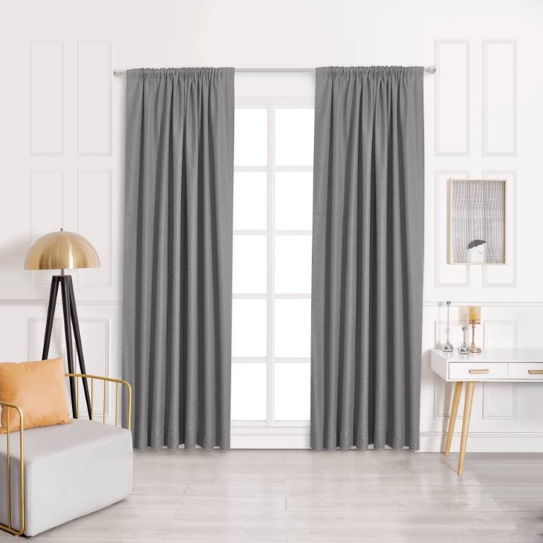 CORTINA CONFECCIONADA SEMIOPACA gris