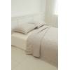 CONJUNTO COLCHA BORDADA TACTO SUAVE Y FUNDAS DE COJIN (beige, Cama 135:235x270)