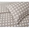 CONJUNTO COLCHA CUADRITOS PIQUÉ Y FUNDAS DE COJÍN (beige, Cama 105:200x270)
