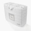 CONJUNTO COLCHA CUADRITOS PIQUÉ Y FUNDAS DE COJÍN (blanco, Cama 150:250x270)