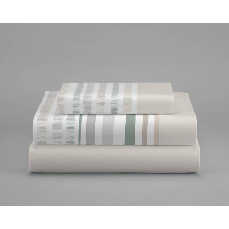 JUEGO SABANAS RAYAS 3 PIEZAS (verde, Cama 200:280x270)