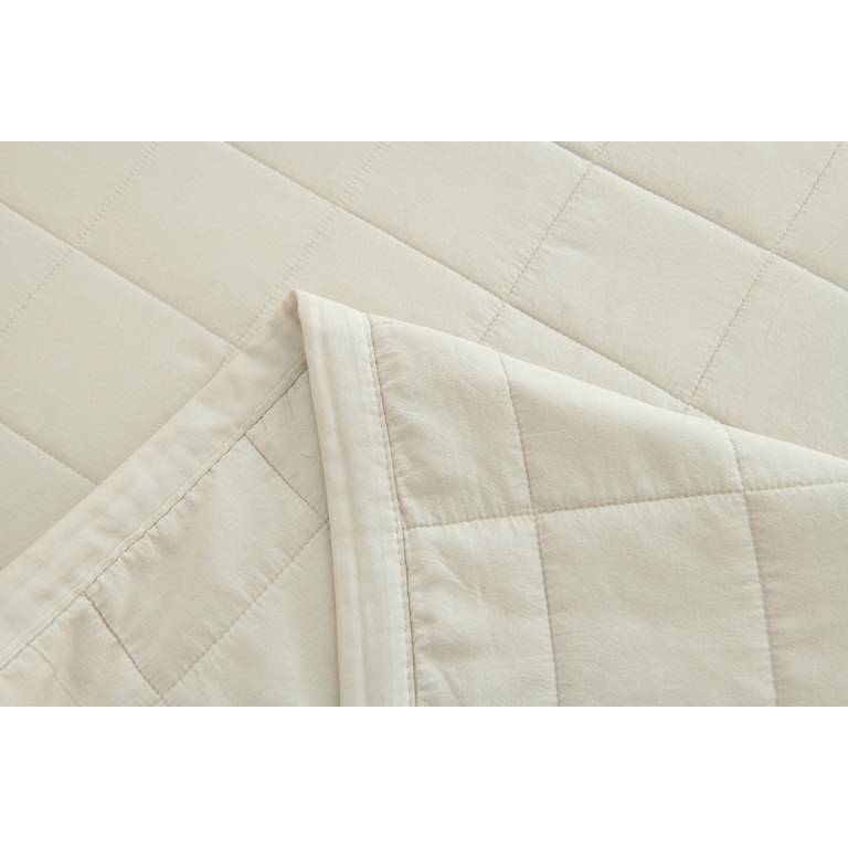 CONJUNTO COLCHA TACTO EXTRA SUAVE Y FUNDAS DE COJIN (natural, Cama 135:235x270)