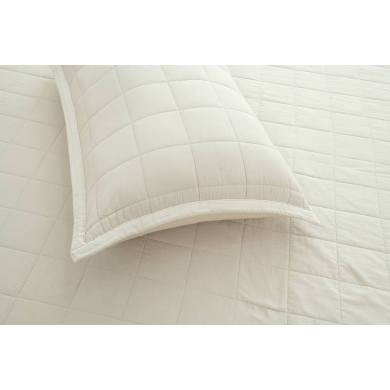CONJUNTO COLCHA TACTO EXTRA SUAVE Y FUNDAS DE COJIN (natural, Cama 150:250x270)