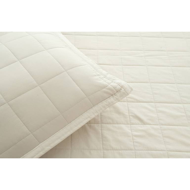 CONJUNTO COLCHA TACTO EXTRA SUAVE Y FUNDAS DE COJIN (natural, Cama 135:235x270)