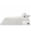 CONJUNTO COLCHA TACTO EXTRA SUAVE Y FUNDAS DE COJIN (blanco, Cama 135:235x270)