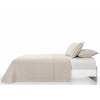 CONJUNTO COLCHA TACTO EXTRA SUAVE Y FUNDAS DE COJIN (natural, Cama 135:235x270)