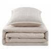 CONJUNTO COLCHA TACTO EXTRA SUAVE Y FUNDAS DE COJIN (natural, Cama 135:235x270)