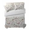 CONJUNTO COLCHA BOUTI ESTAMPADO DE FLORES Y FUNDAS DE COJIN (beige, Cama 135:235x270)
