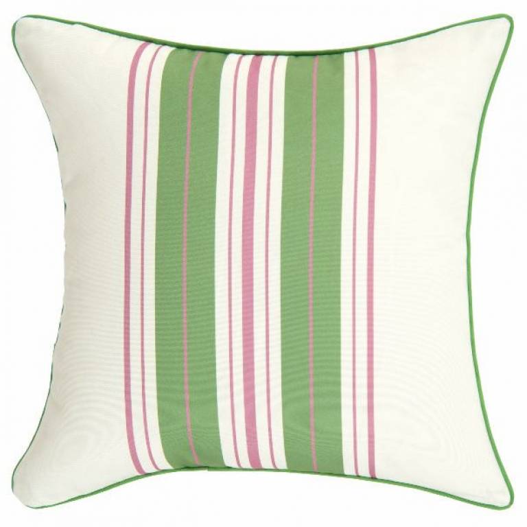 FUNDA DE COJIN ESTAMPADO RAYAS (verde, 60x60)