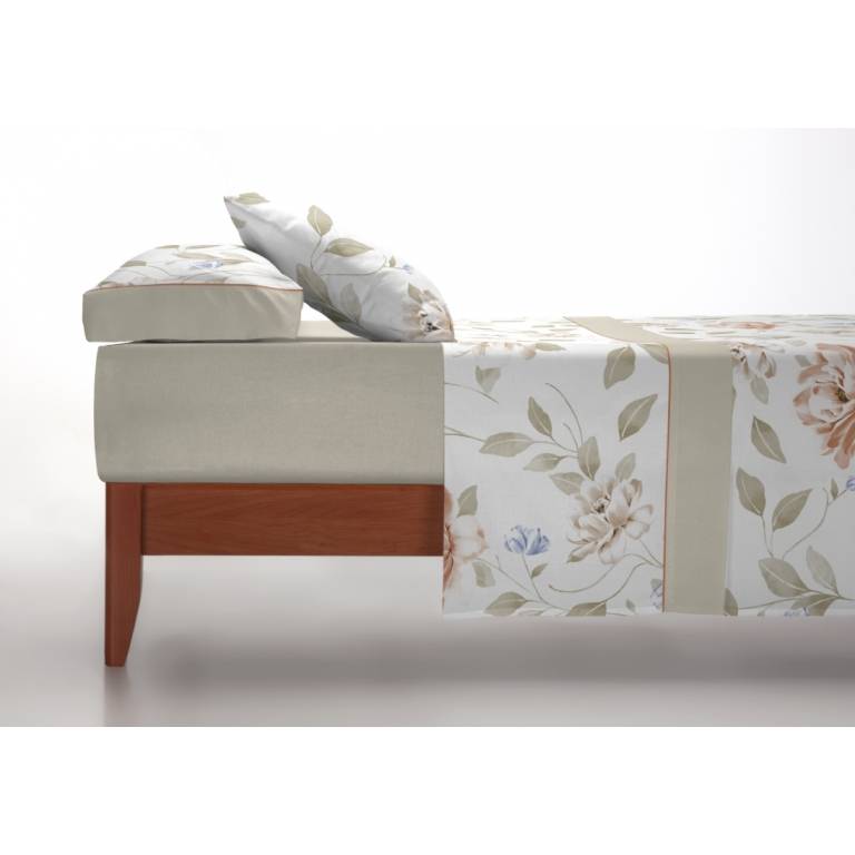 JUEGO SABANAS FLORES 3 PIEZAS (nude, Cama 105:160x270)