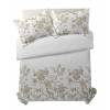 CONJUNTO COLCHA BOUTI ESTAMPADO DE FLORES Y FUNDAS DE COJIN (beige, Cama 135:235x270)