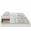CONJUNTO COLCHA BOUTI ESTAMPADO DE FLORES Y FUNDAS DE COJIN (beige, Cama 135:235x270)