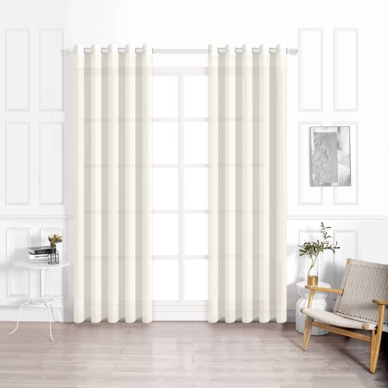 CORTINA CONFECCIONADA RAYAS (natural, 200x270)