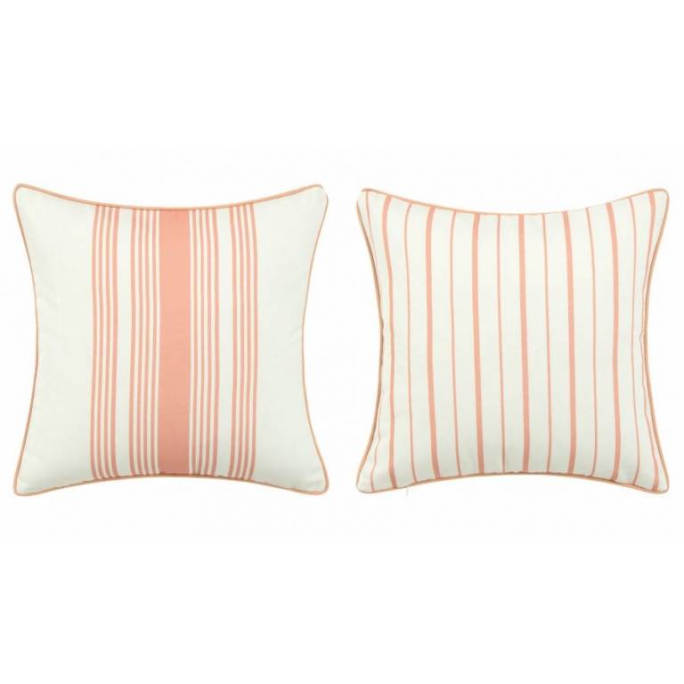 FUNDA DE COJIN ESTAMPADO RAYAS (rosa, 30x50)