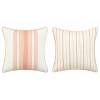 FUNDA DE COJIN ESTAMPADO RAYAS (rosa, 30x50)