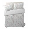 CONJUNTO COLCHA BOUTI ESTAMPADO DE FLORES Y FUNDAS DE COJIN (turquesa, Cama 135:235x270)