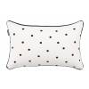 FUNDA DE COJIN BORDADO TOPITOS (negro, 30x50)